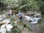 River crossing on the ponies